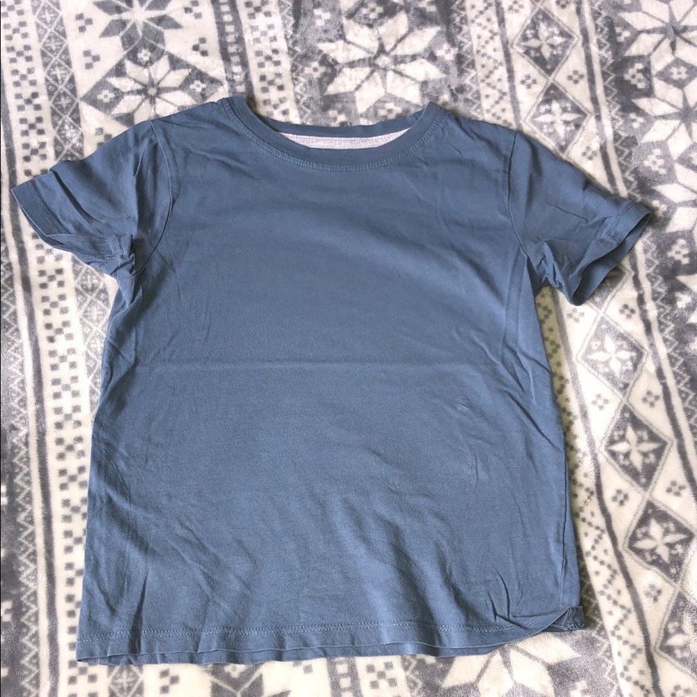 H&M Dusty Blue Short Sleeve Kids Tee
